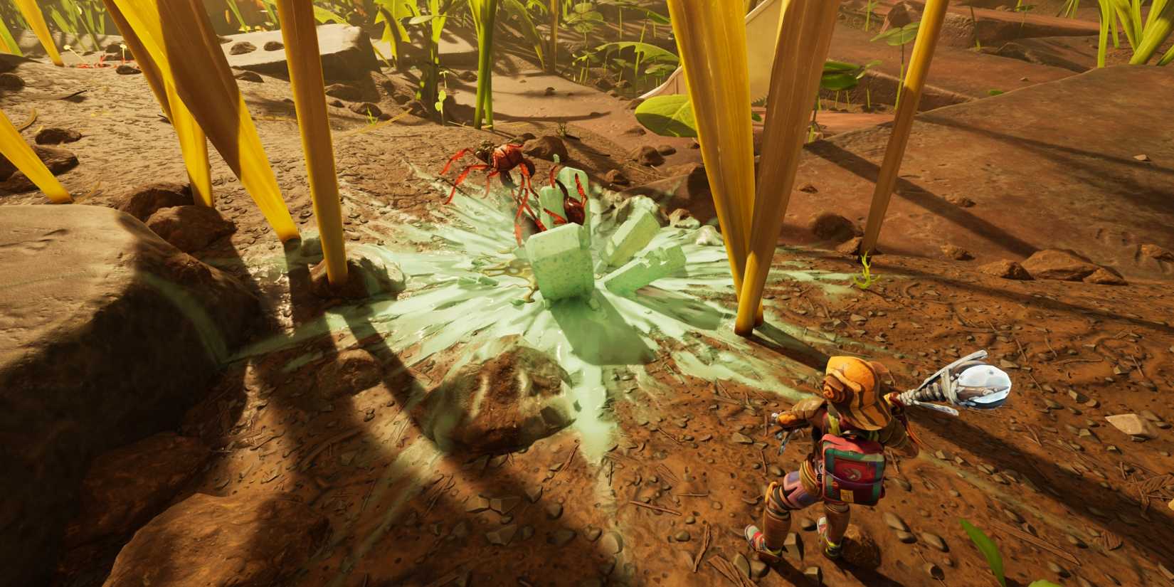 using a glacial sting in grounded 2