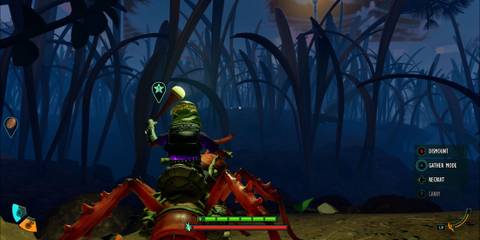 Using a Slime Mold Torch on a buggy in Grounded 2