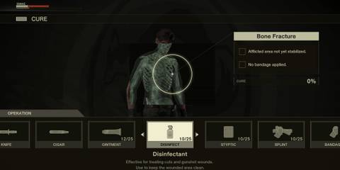 Using Items to Cure Injuries Metal Gear Solid Delta Snake Eater