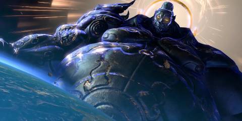 Wizen above the Earth in Asura’s Wrath