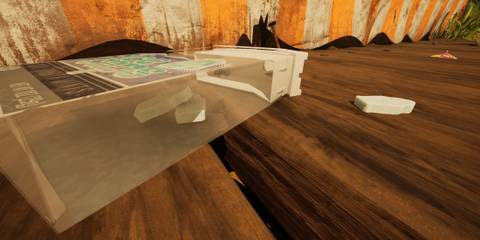 wooden table fresh mint shards in Grounded 2