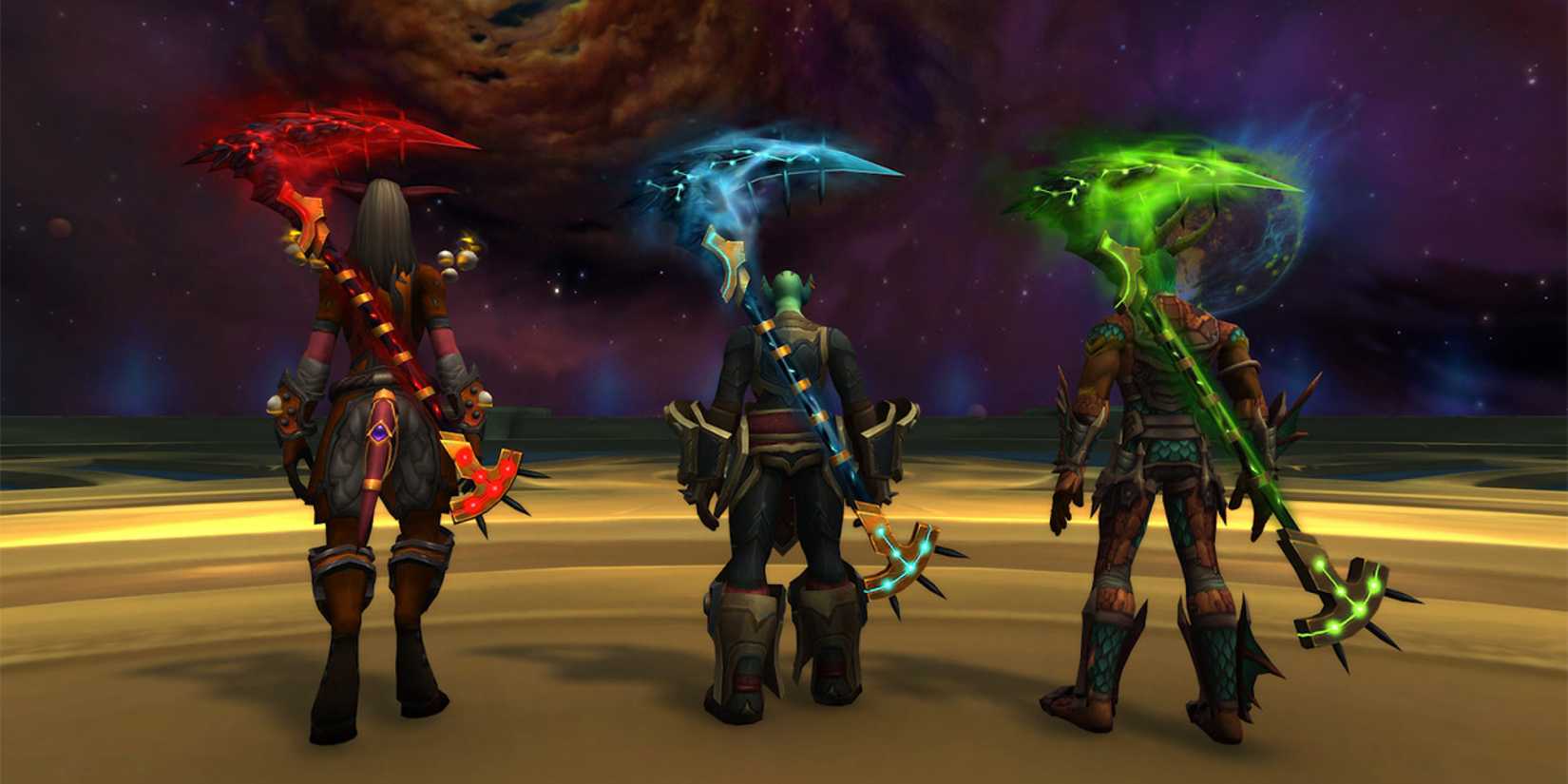 world of warcraft legion remix argus scythe recolors