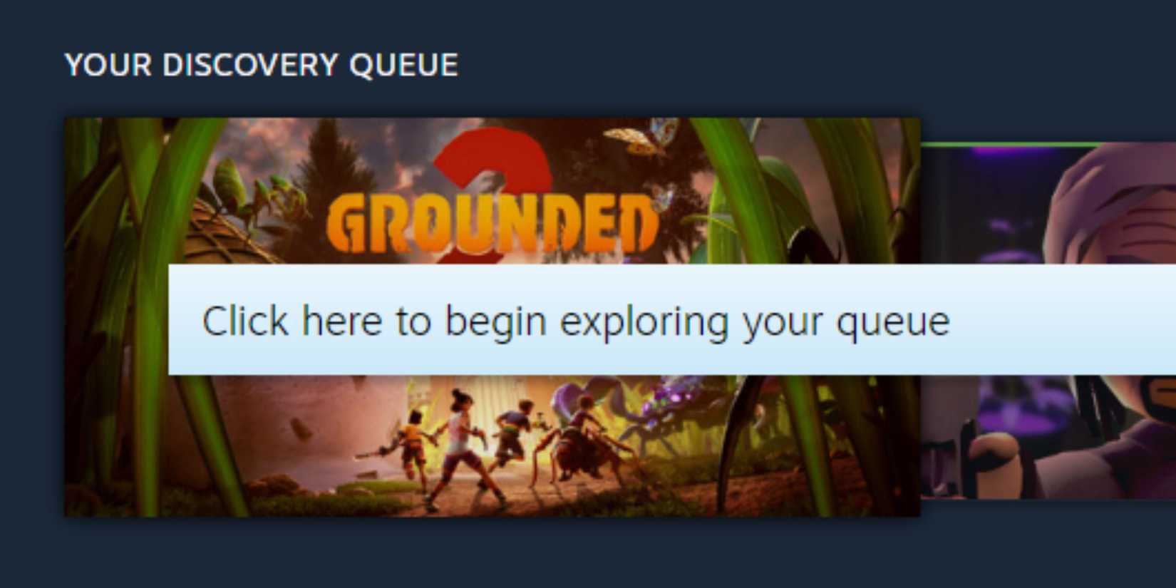 Steam discovery queue