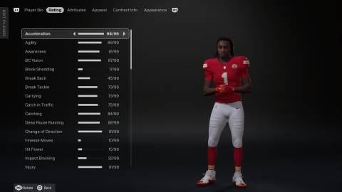 xavier worthy fastest wr in madden 26