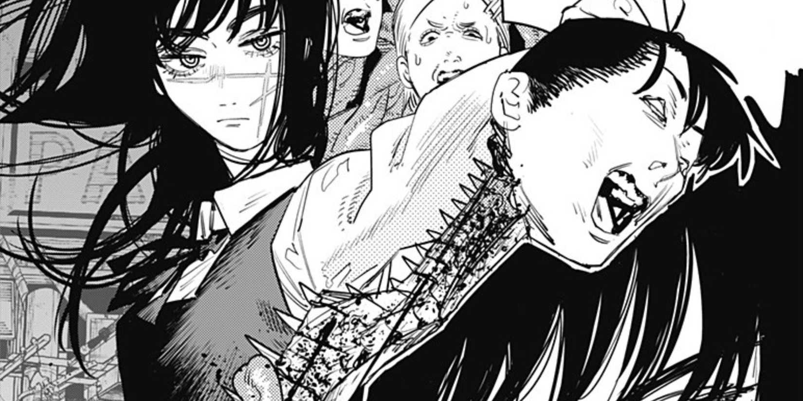 Yoru transforms Mr. Tanaka into a sword.