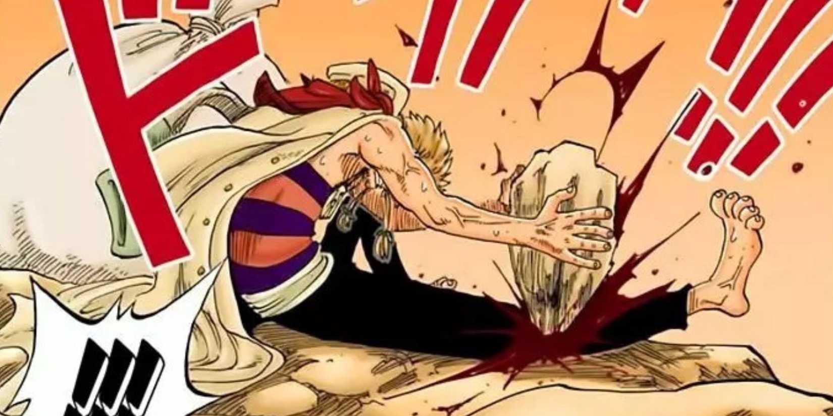 Zeff memotong kakinya sendiri di manga - One Piece.