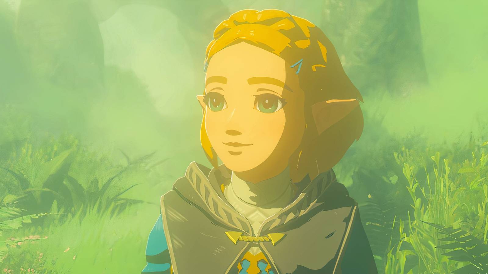 Zelda smiling in The Legend of Zelda Tears of the Kingdom Pics GR