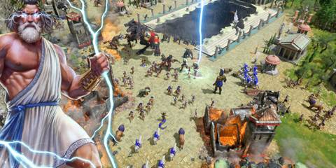 Zeus unleashes his army - Age of Mythology Retold