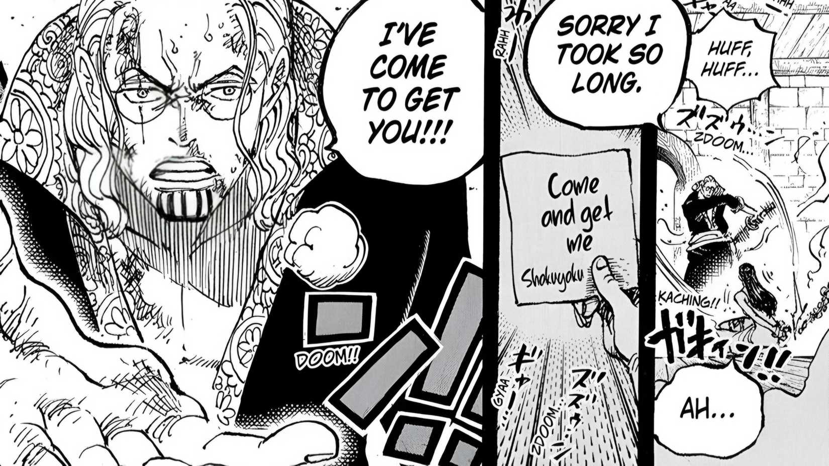 Rayleigh saves Shakky in One Piece
