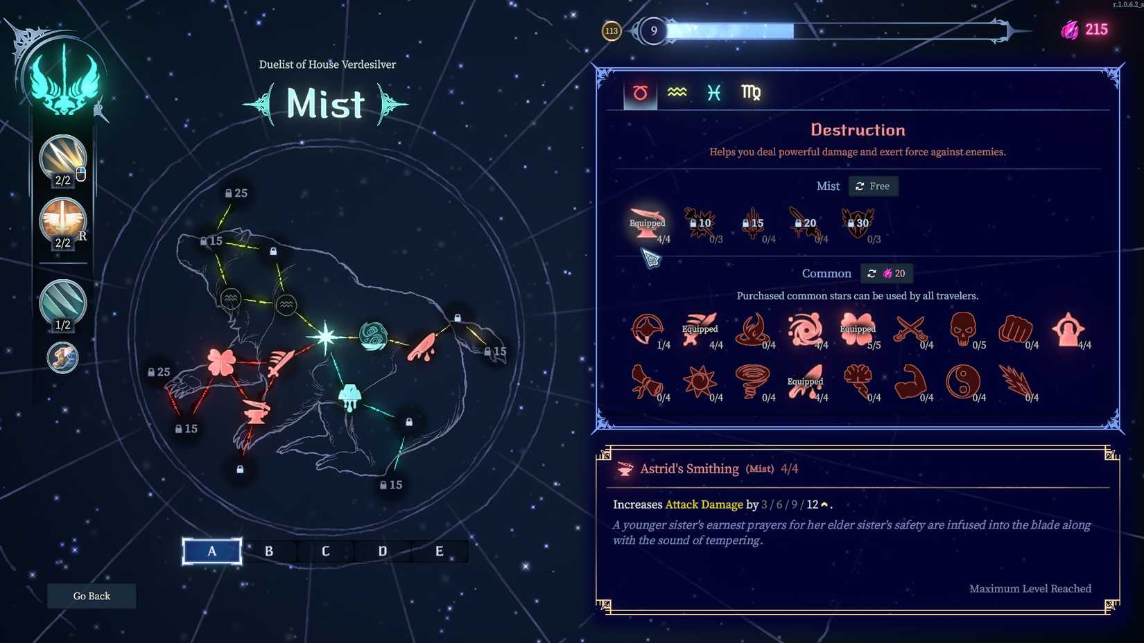 Dream shaped mist constellation