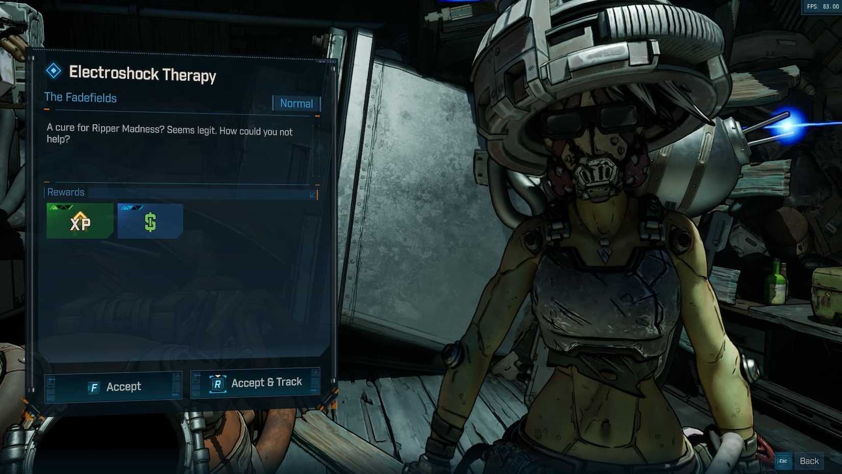 BL4 Electroshock Therapy Quest accept