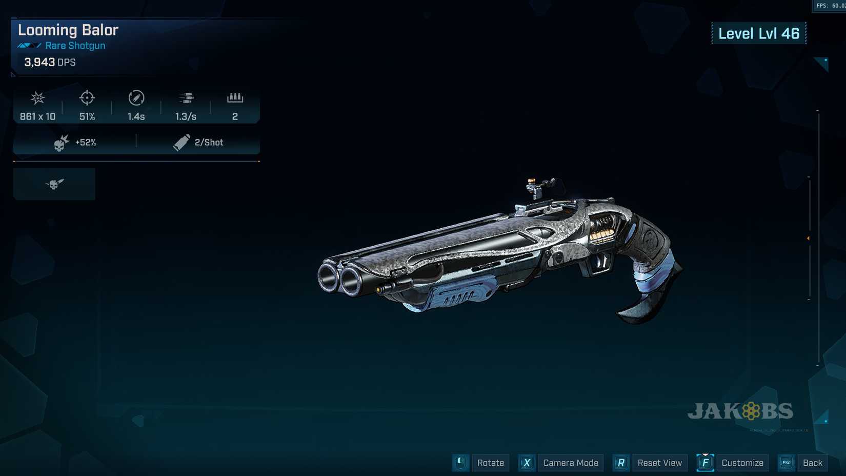 BL4 Jakobs Shotgun