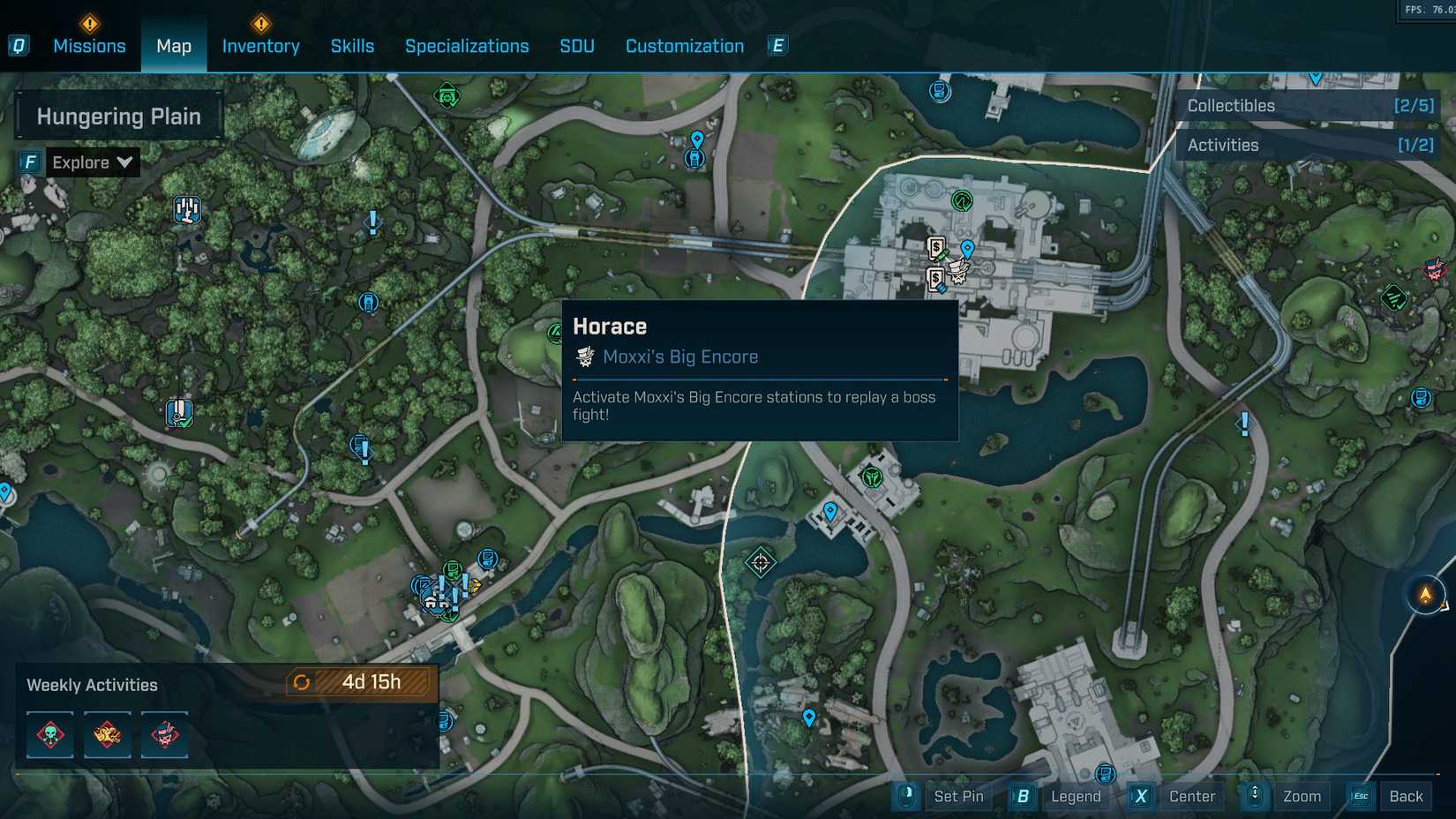 BL4 Horace Map