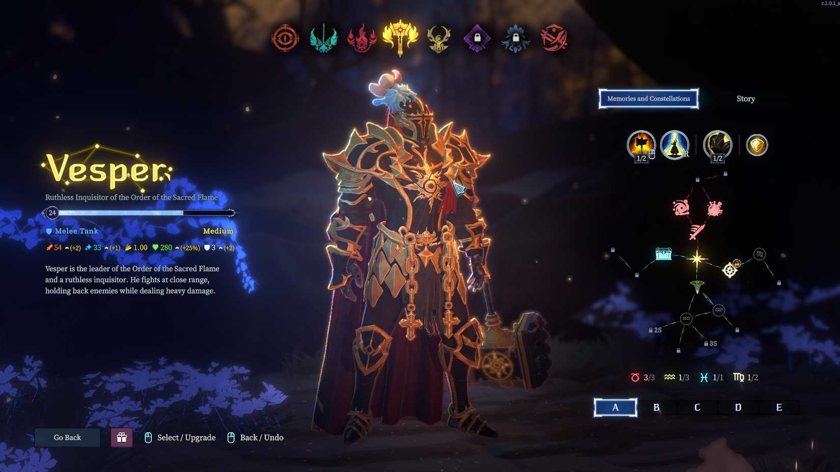 Shape of Dreams paladin character
