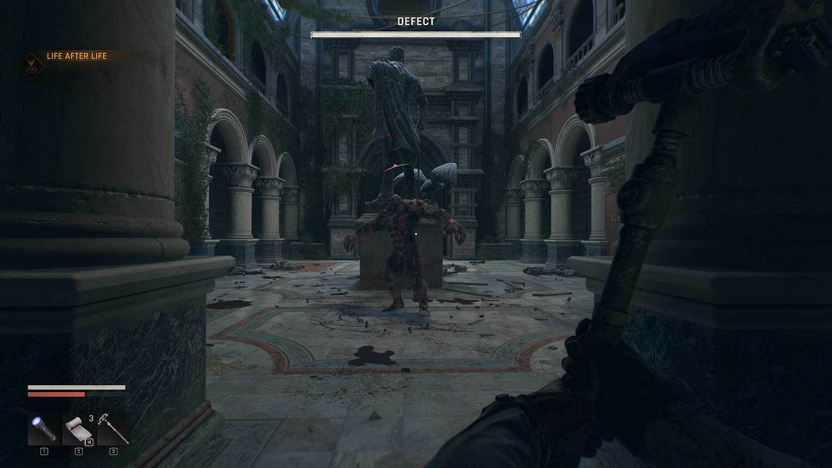 Lighting light boss of animal defect