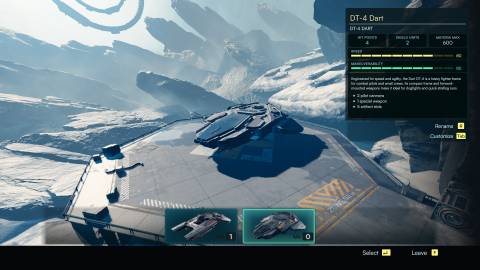 Jump Space DT-4 Dart ship