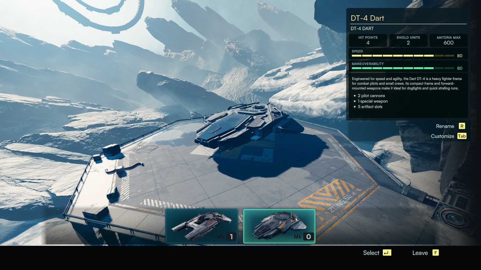 Jump Space DT-4 DTABLE ship