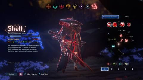 Shape of Dreams Shell Character Select