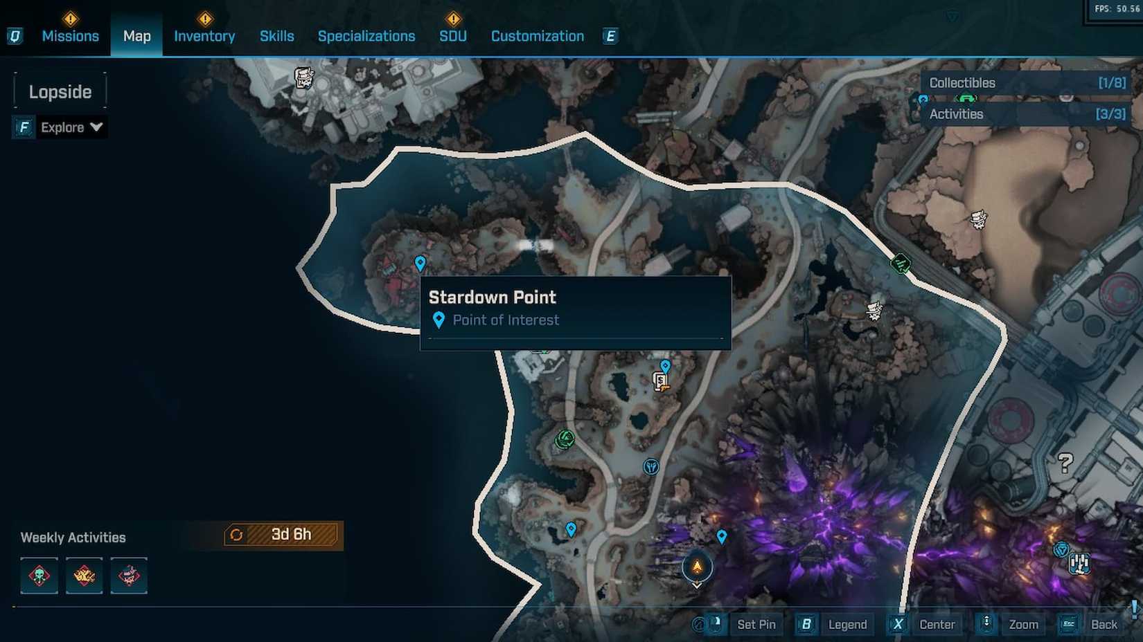 Borderlands 4 Creep Impact map location