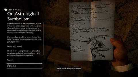 A Bull in the Sky Clue Indiana Jones and Order of Giants