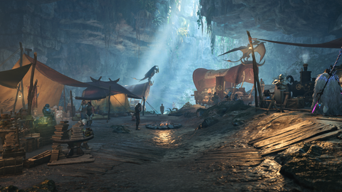 A camp in Monster Hunter Wilds