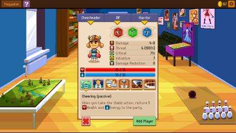 A character card in Knights of pen and paper 2