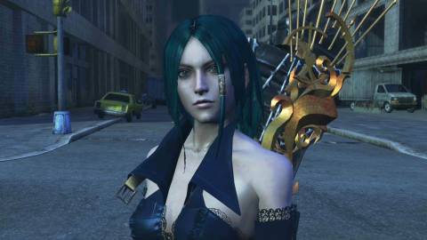 A cutscene in Bullet Witch