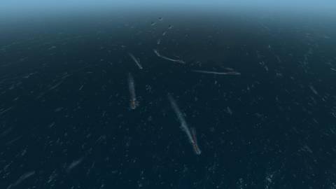 A fleet of ships in ultimate admiral dreadnaughts
