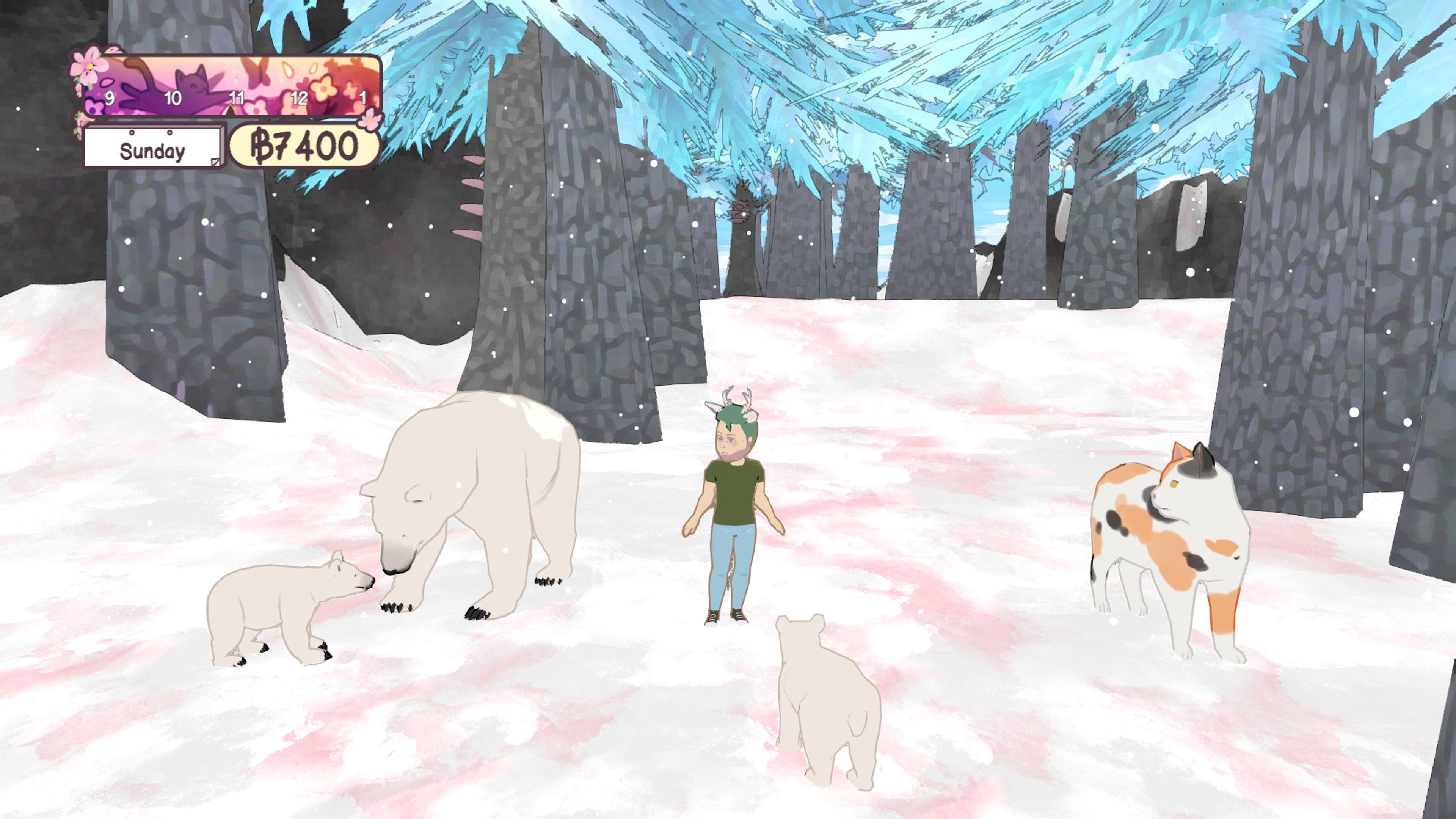 A frozen forest in Calico