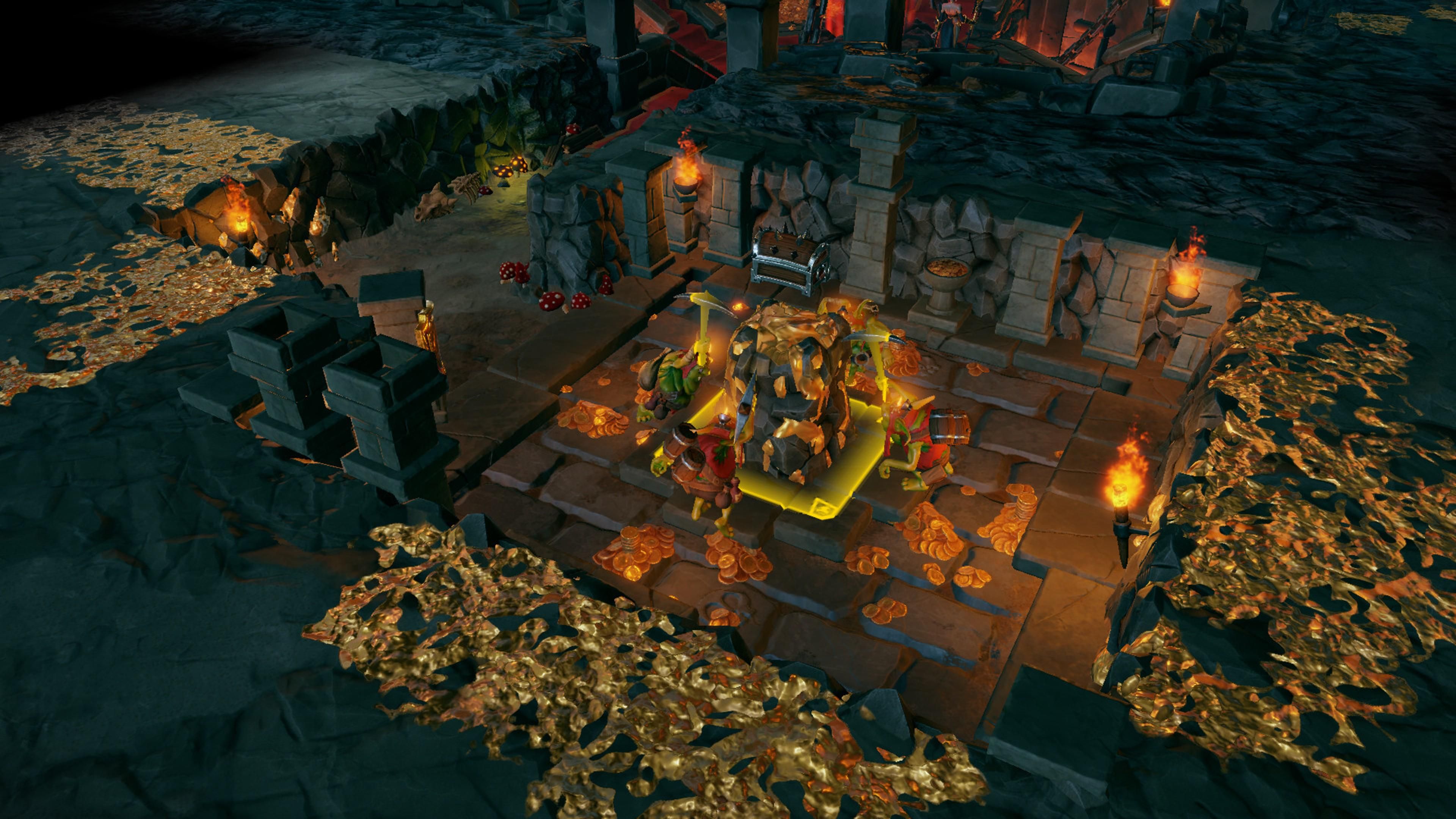 A gold mine in Dungeons 3