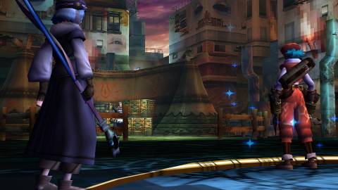 A scene featuring characters in Dothack Quarantine