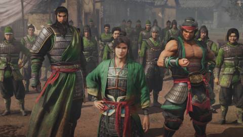 A scene featuring characters in Dynasty Warriors Origins