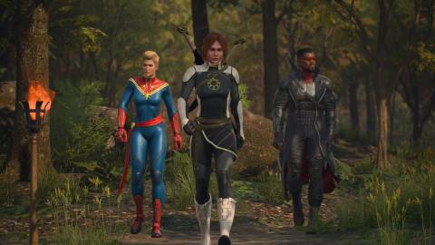 A scene featuring characters in Marvel's Midnight Suns