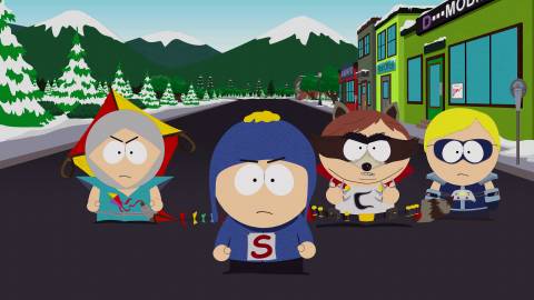 A scene featuring characters in South Park The Fractured But Whole