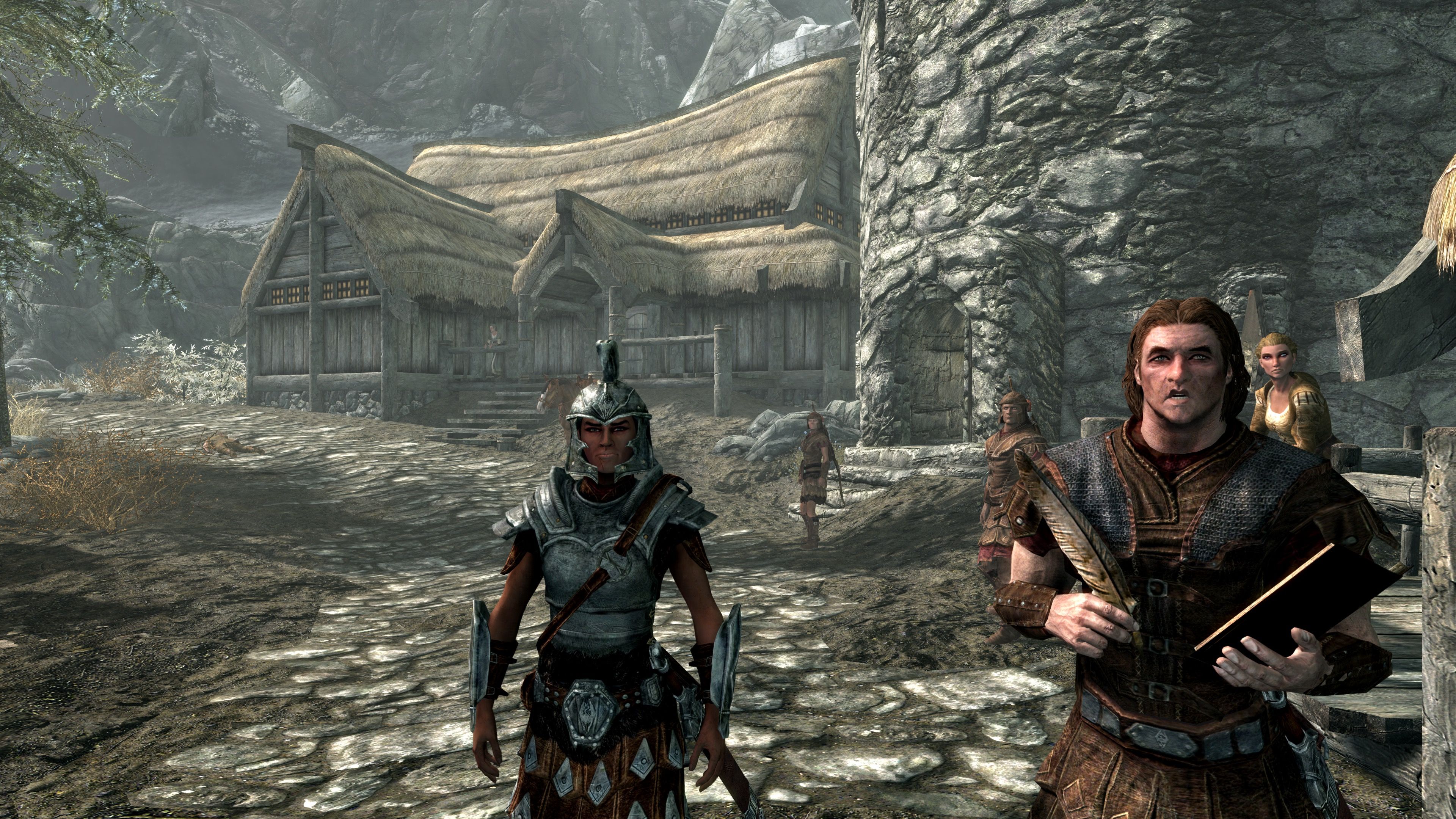 A scene featuring characters in The Elder Scrolls 5 Skyrim (2021)