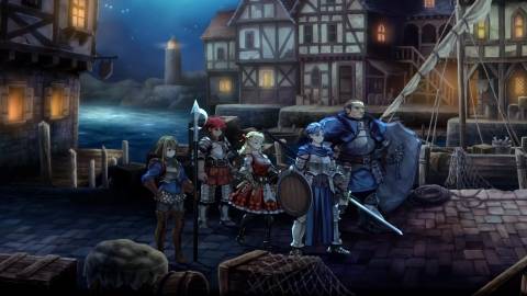 A scene featuring characters in Unicorn Overlord