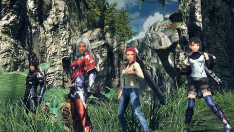 A scene featuring characters in Xenoblade Chronicles X Definitive Edition