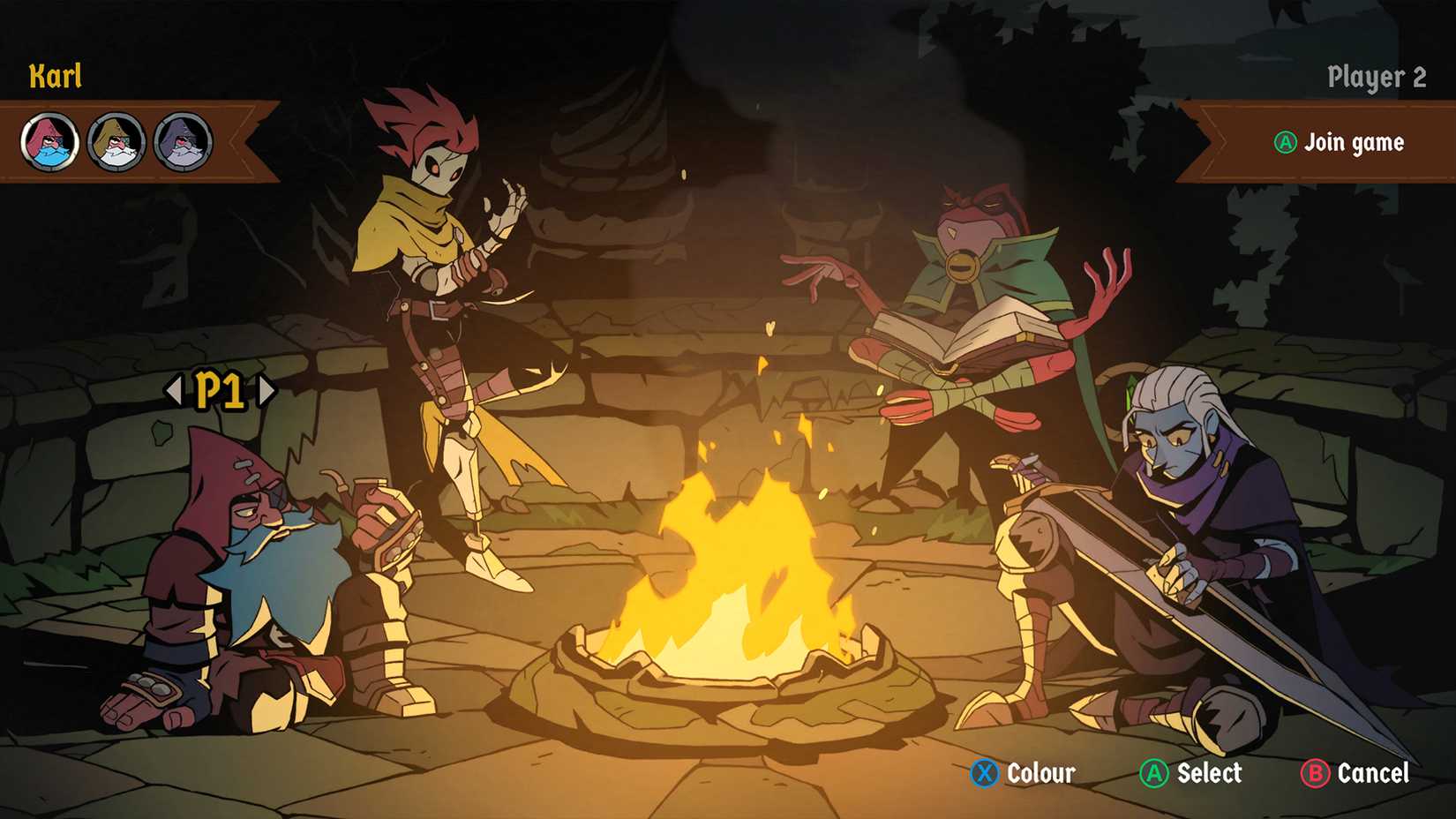 Absolum character select