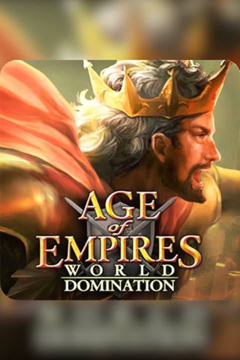 Age of Empires World Domination video game cover art tag