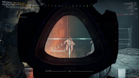 Aiming at an enemy in GTFO