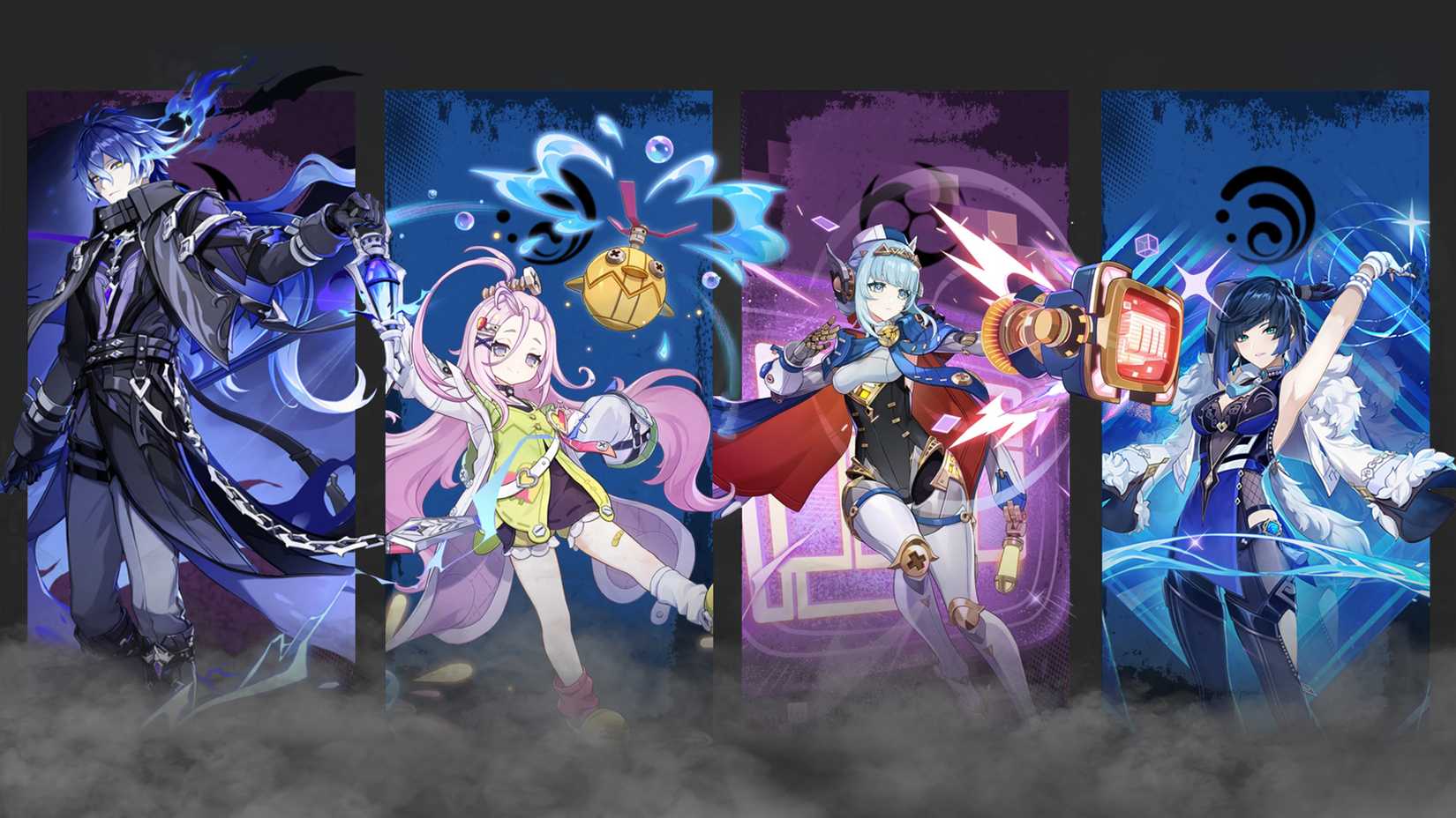 Aino-Uneffa-Yelan and Flins Team Composition in Genshin Impact