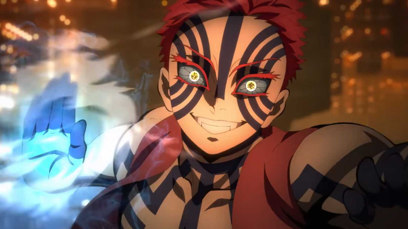 Akaza attacks Giyu Tomioka - Demon Slayer