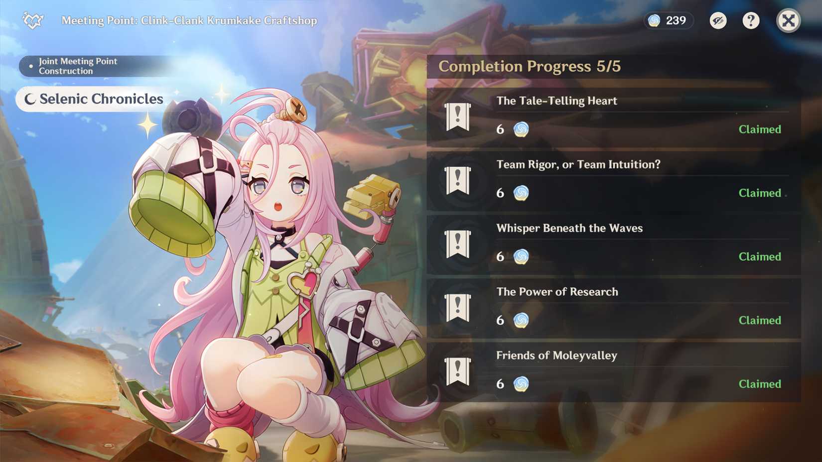 All Selenic Chronicles Quests In Genshin Impact