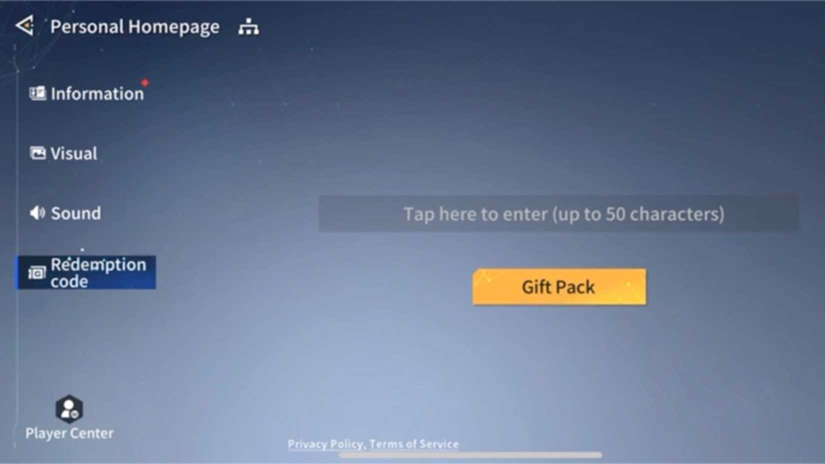 Anchor Panic the codes tab