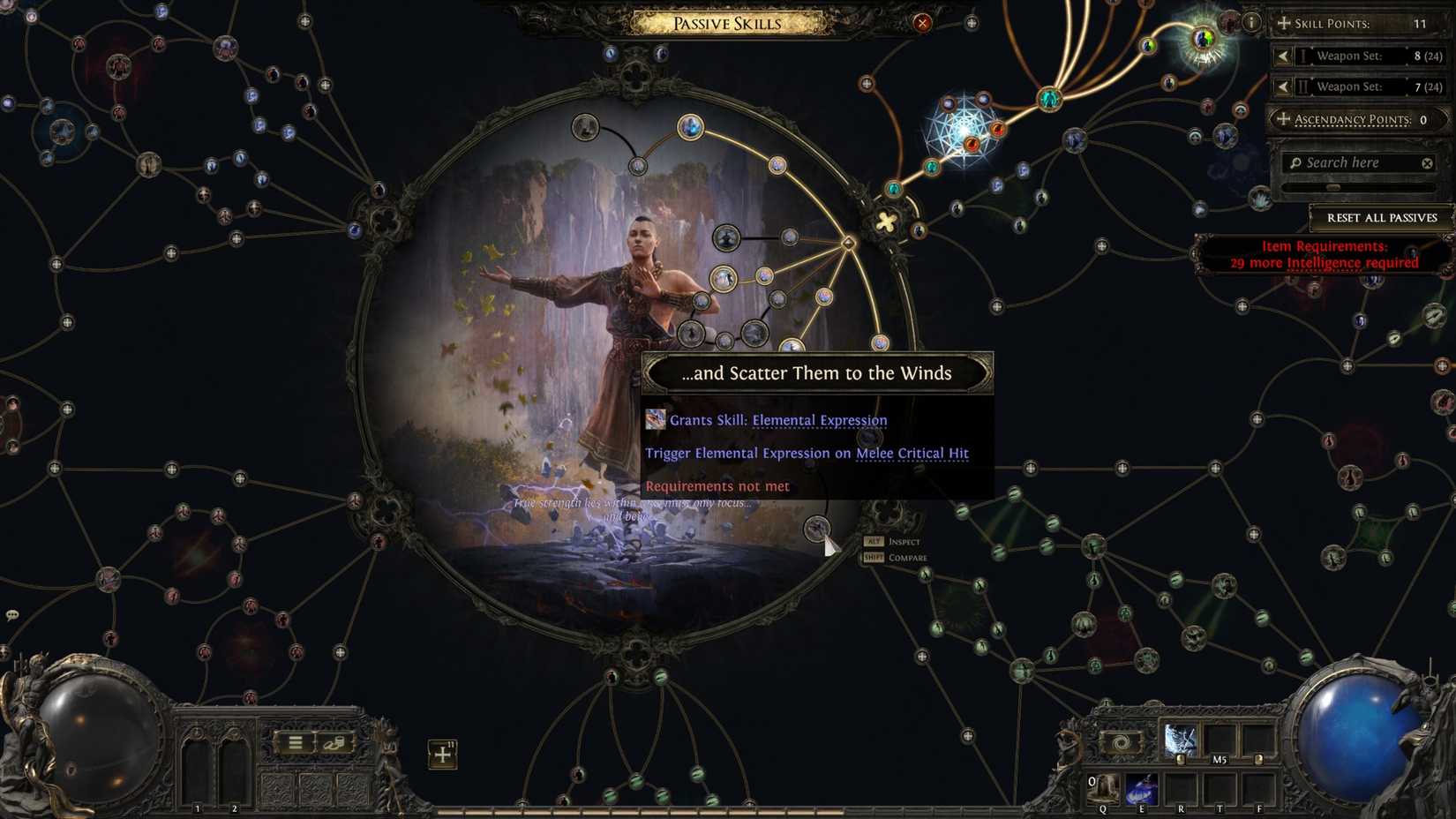 And in the exile path, the wind is scattered by elemental expression skills.