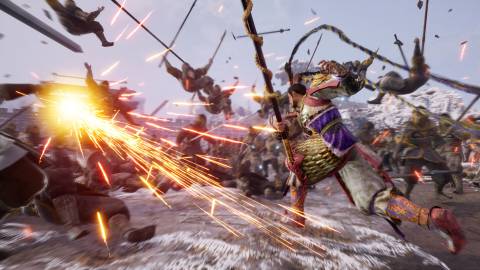 Attacking enemies as Lu Bu in Dynasty Warriors 3 Complete Edition Remastered