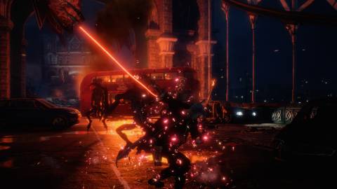 Attacking enemies as Nero in Devil May Cry 5