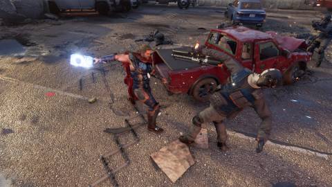 Attacking enemies as Thor in Marvel's Avengers