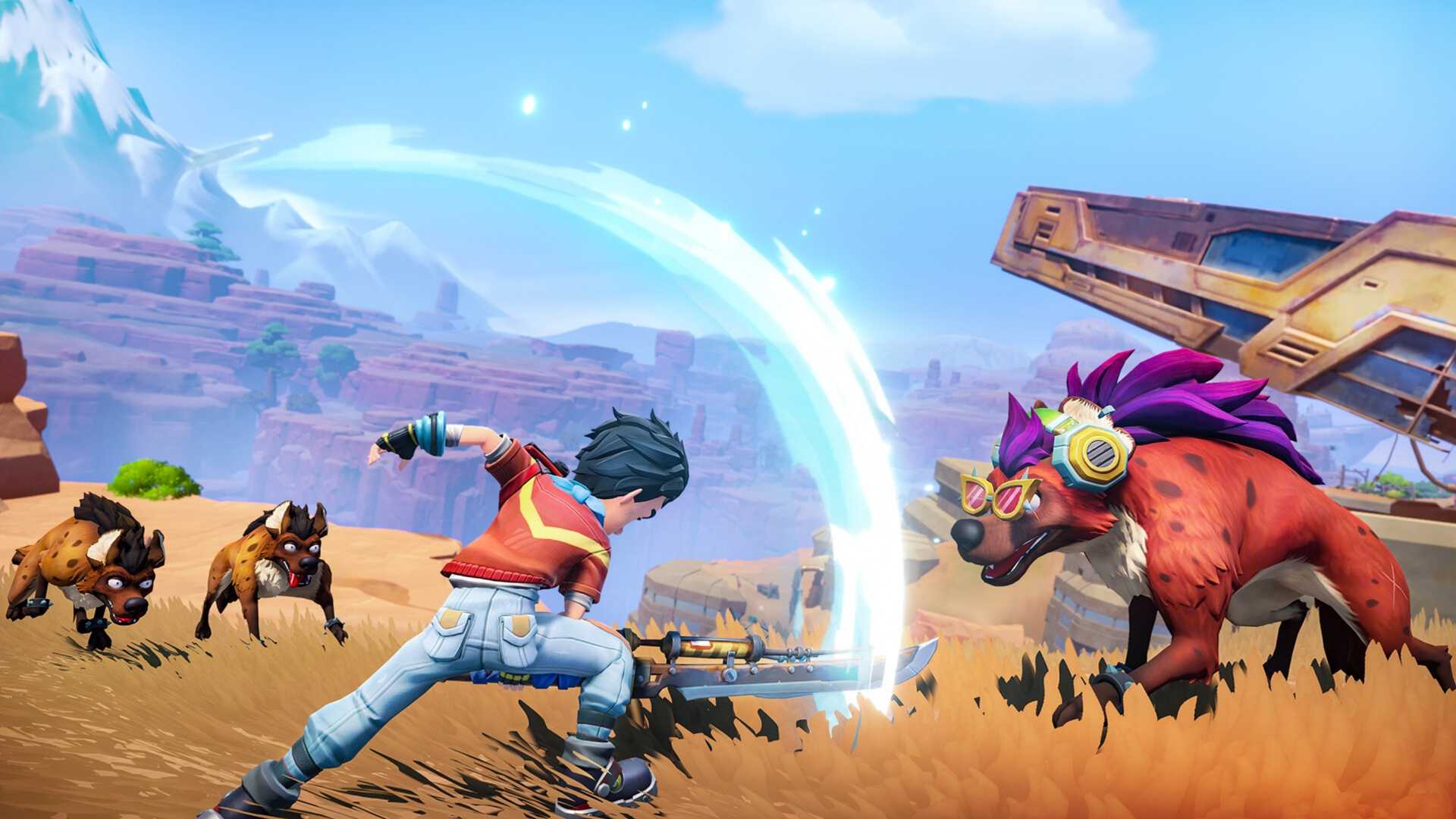 6 Game RPG Open-World yang Cocok untuk Menghabiskan Waktu 34 Attacking enemies in My Time at Sandrock