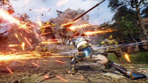 Attacking enemies with a spear in Dynasty Warriors 3 Complete Edition Remastered